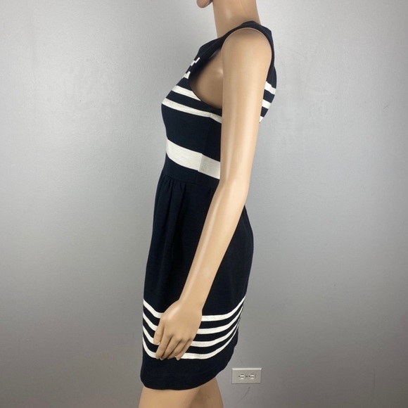MADEWELL BLACK STRIPED MINI DRESS - Picture 6 of 10